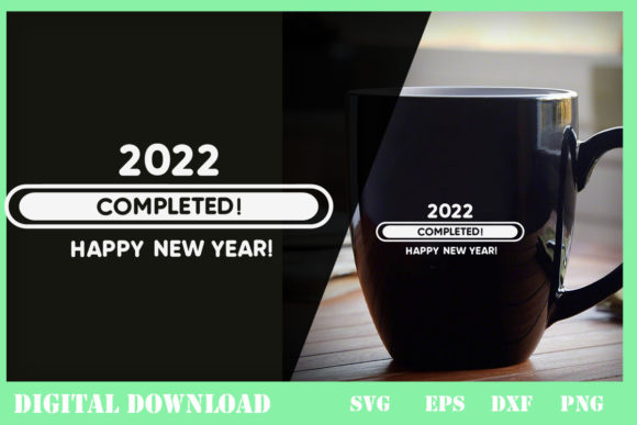A Festive Graphic for New Year Crafts and Print Templates