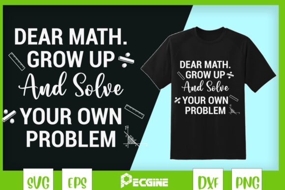 A Graphic Designer's Take on Dear Math Grow Up and Solve Your Problem