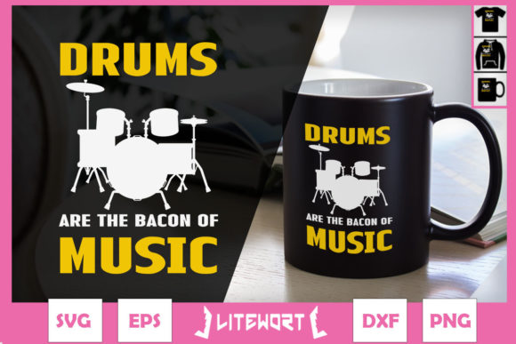 A Playful SVG Craft: Drums Are the Bacon of Music