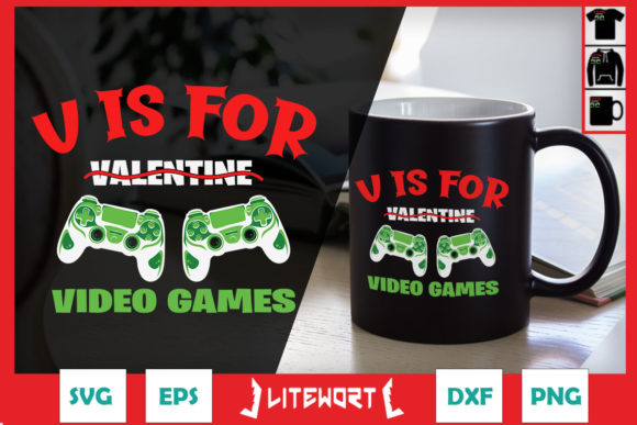 A Video Games Valentine Craft Graphic for Kids Marketing