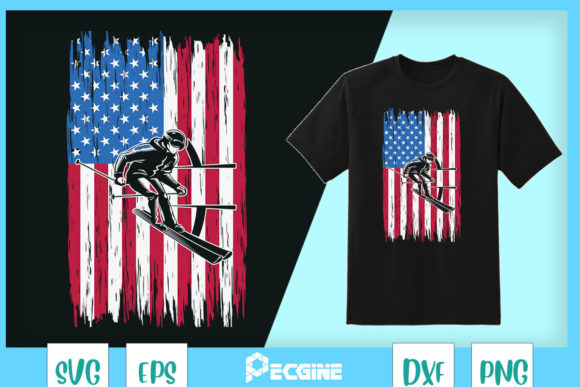 Designing Patriotic Products: American USA Flag Jetski Graphics