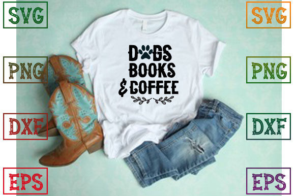 Dogs Books Coffee: A Graphic Design Asset for Website Visuals
