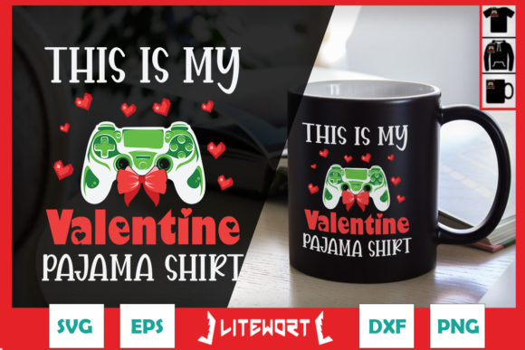 Gamer Valentine Graphics for Crafts and Merchandise