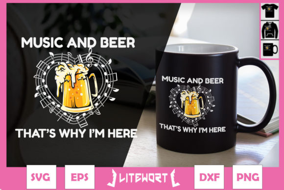 Reviewing the Music and Beer That's Why I'm Her Graphics for Crafts